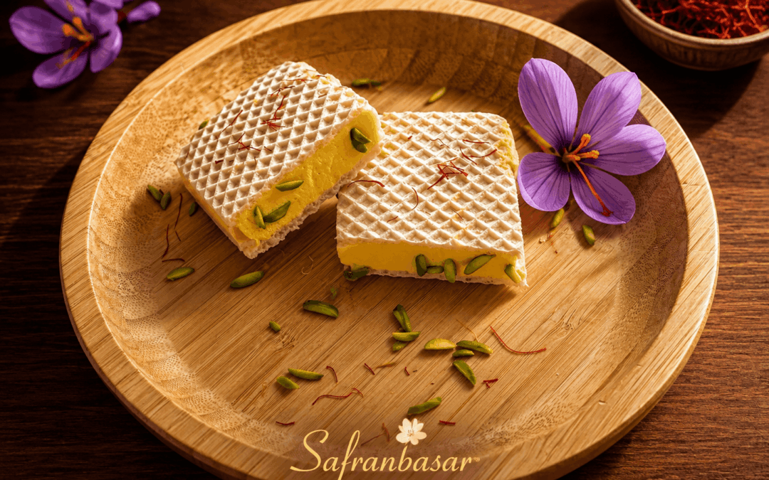 Safran-Eiscreme (Persisches Safran-Eis)